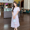 奢姿大码女装2026夏季时尚裙子胖妹妹减龄印花轻奢休闲V领连衣裙9952890596 商品缩略图4