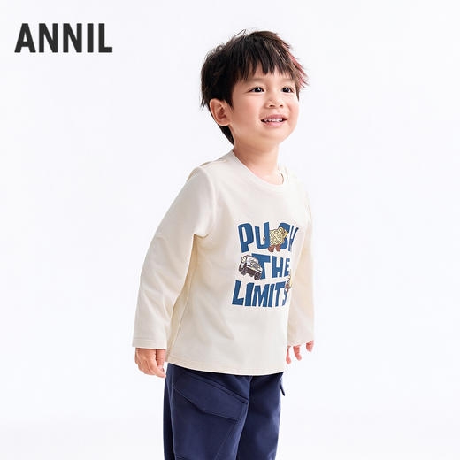 【实体店同款】男童圆领长袖针织衫秋季新款安奈儿童装XB531156 商品图1