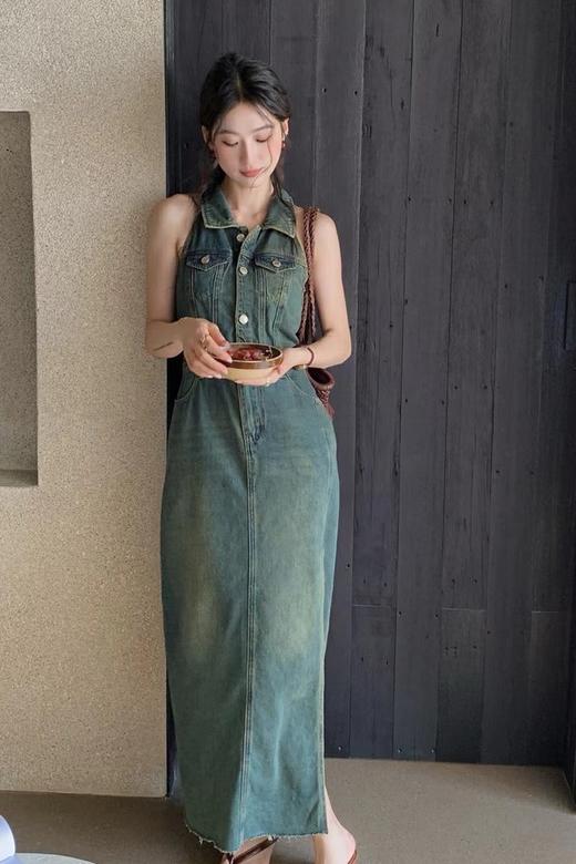 Kai & Kiera 港风复古牛仔连衣裙 20878 商品图3