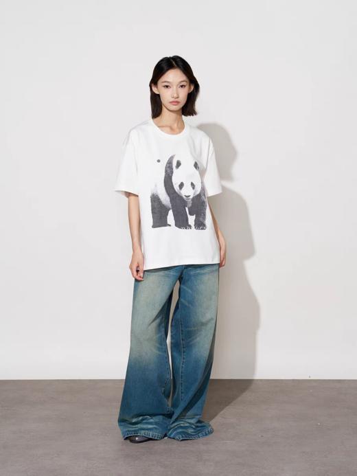 FMACM/TX2556/熊猫印花索罗纳凉感速干短袖T恤 商品图1