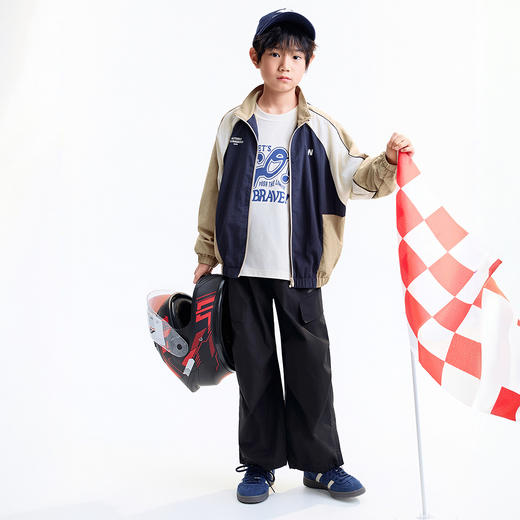 【实体店同款】男童全腰梭织单裤秋季新款安奈儿童装AB536102 商品图6