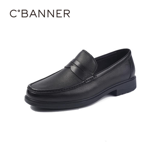 千百度商务正装便捷一脚蹬皮鞋商务正装男鞋A25450164 商品图0