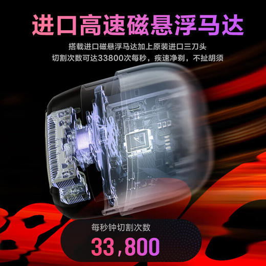松下剃须刀便携款小方盒电动刮胡刀往复式胡须刀剃胡刀进口磁悬浮马达父亲节礼物排名前十名ES-PCM3A_qb 商品图3
