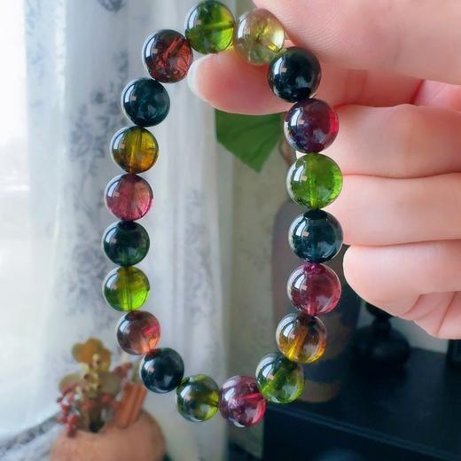 10.5mm单曲老矿碧玺手串 商品图0