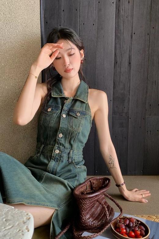 Kai & Kiera 港风复古牛仔连衣裙 20878 商品图5