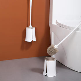 美丽雅抗菌型马桶刷长柄壁挂式免打孔厕所刷子套装卫生间清洁去死角