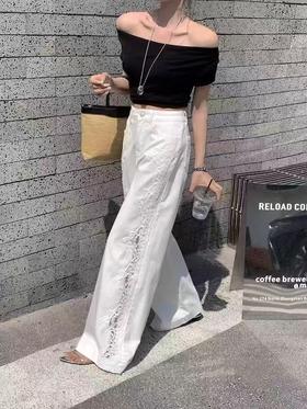 特卖【牛仔裤2025】（软料➕高弹力）Y081爆款夏季镂空牛仔裤-喜出