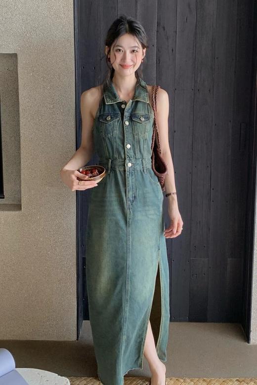 Kai & Kiera 港风复古牛仔连衣裙 20878 商品图7