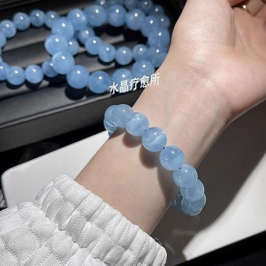 钻石豪门11000积分天然海蓝宝水晶手链（8mm） 商品图2