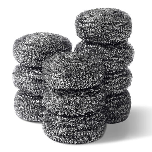 【批发】美丽雅不锈钢钢丝球厨房清洁神器不掉渣耐用10只入 商品图1