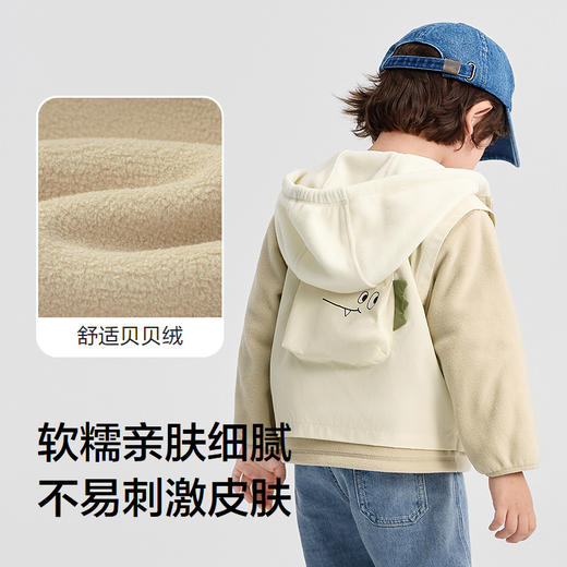 巴拉巴拉balaOne宝宝外套儿童上衣男童女童2025新款秋装假两件潮 商品图3