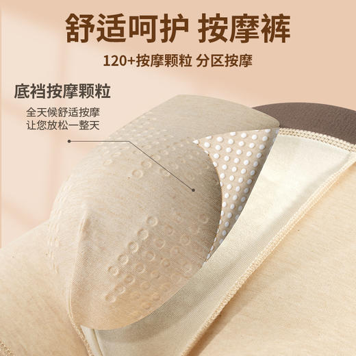 【39.9秒杀3条装❗虫草唤醒彩棉内裤】男性功能养护全面升级，彩棉+分区按摩更舒适，水变底档健康抑jun，男士平角裤衩纯棉透气大码四角短裤头QQ 商品图1