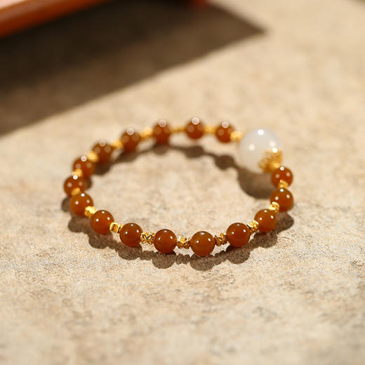 唐竺•和田玉糖玉圆珠手串 商品图5