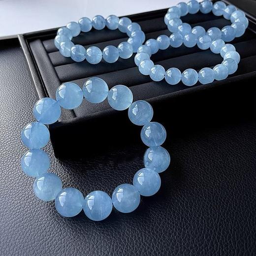 钻石豪门11000积分天然海蓝宝水晶手链（8mm） 商品图0