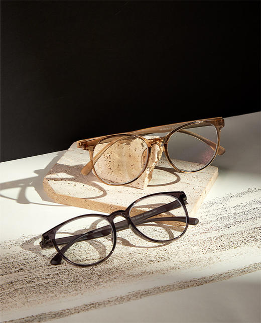 【森哥优选】乐柒 成人防蓝光眼镜超轻透色素颜框椭圆大框百搭时尚韩版Mia ‘不可配度数’ LeSeven 商品图2