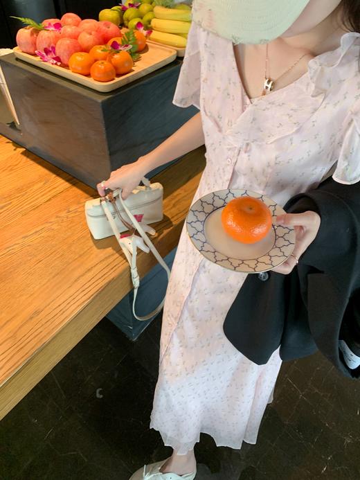 <曾小咸推荐>【花季少女】系扣碎花长裙 商品图5