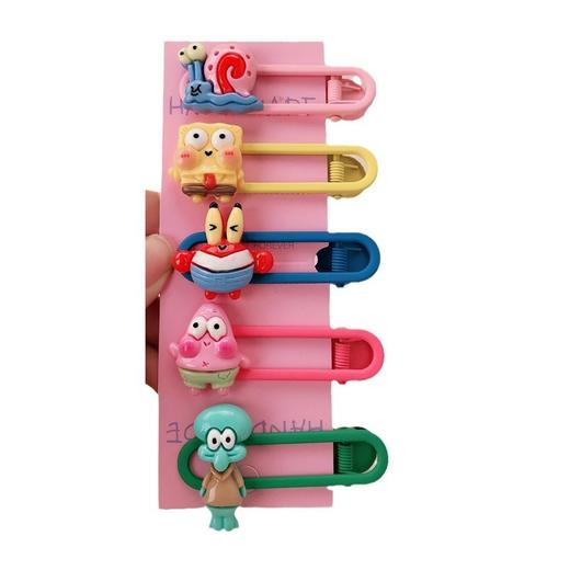 明星同款海绵宝宝发夹女后脑勺派大星可爱刘海夹侧边鸭嘴夹子发卡 1个 商品图5