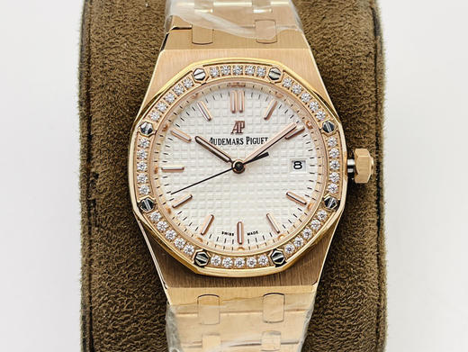 Noob official➕新女款AP 爱彼皇家橡树系列77350 77351型号机械腕表！直径34mm。搭载Calibre 5800自动上链机芯，采用该款式特别设计的玫瑰金自动摆陀（零故障）‼️‼️ 商品图13