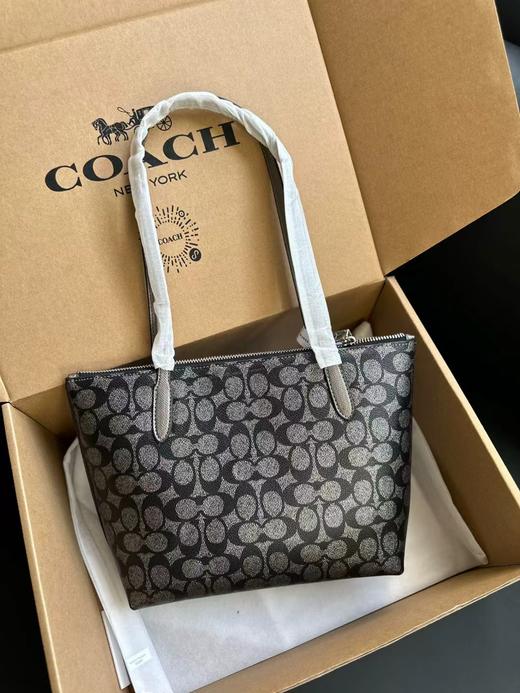 代工厂寇驰拉链款进口珠光老花公文包妈咪包 商品图6