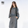 P&X设计师女装2025秋季时尚宽松卫衣套装阔腿长裤 825314164 灰蓝 商品缩略图3