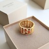 订购6周到｜Joidart-AUBE-金色 彩色珐琅 多圈 戒指［西班牙设计师］ 商品缩略图4