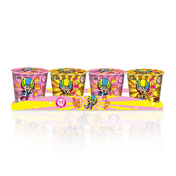 旺旺 摇滚冻草莓+巧克力味132g*4连杯 粘粉果冻 休闲零食 追剧解馋 商品图0