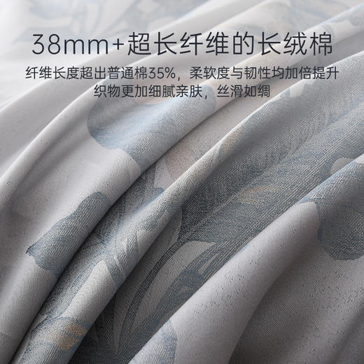 2025年夏季新款雅芳婷100S高针长绒棉六件套轻奢色织提花床笠套件 商品图1