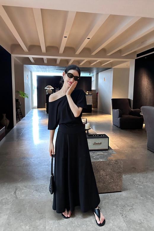 LNNNS 黑色简约圆领套装裙 20875 商品图4