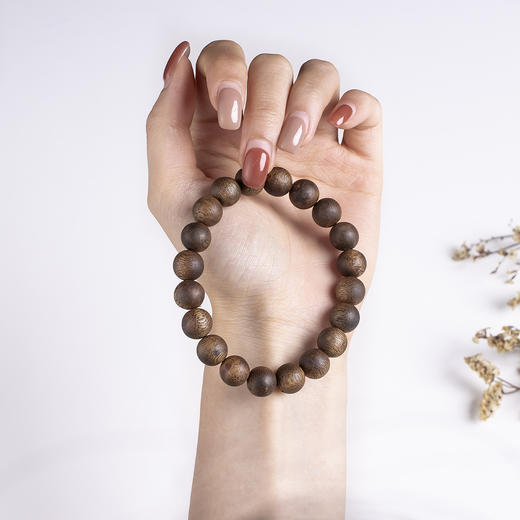 xy0425，沉香素串10mm单圈手串 商品图6