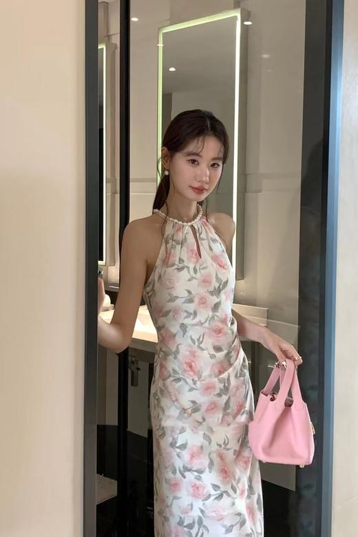 SIA SAYLOR 法式浪漫印花褶皱连衣裙 20890 商品图1