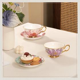【玛戈隆特】玛戈隆特2头春晖咖啡杯碟清风幽莲节日生日送礼
