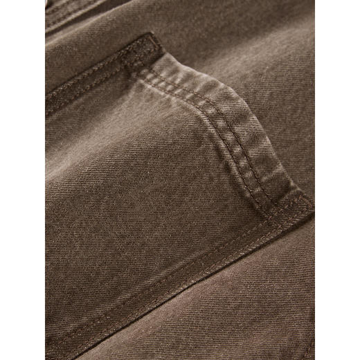 GXG男装 深咖色水洗牛仔衬衫外套24年冬季热卖G24XE94009 商品图3