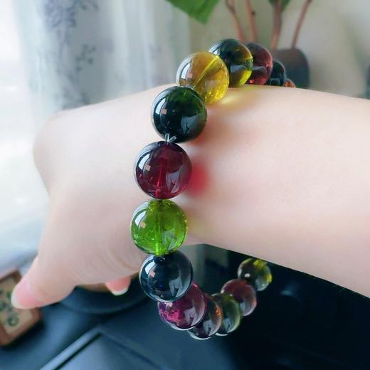 10.5mm单曲老矿碧玺手串 商品图6