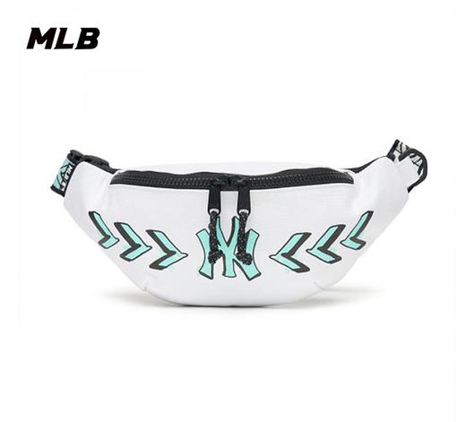 【F断码包】【微瑕，如无货做退款处理】MLB斜挎单肩包帆布串标情侣款腰包3AHSM032N 商品图1