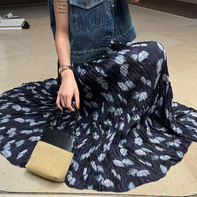 碎花——真丝半身裙