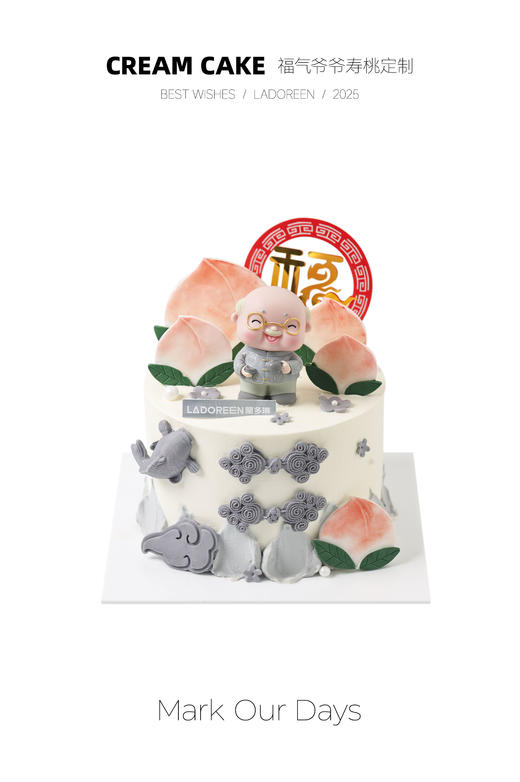 福气爷爷寿桃定制 商品图0