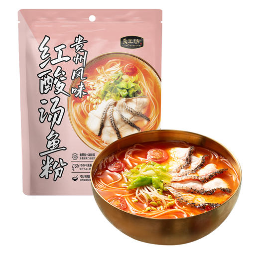 良工坊贵州风味红酸汤鱼粉195g 商品图0