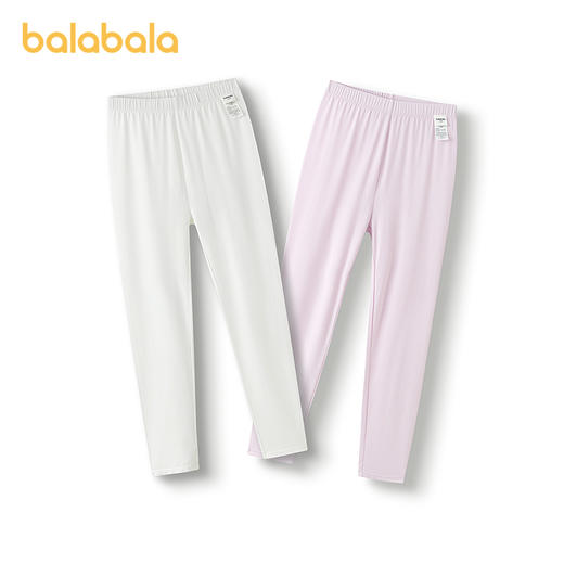 巴拉巴拉balaOne女童保暖裤秋新品儿童秋裤打底裤舒适睡裤两条装 商品图4