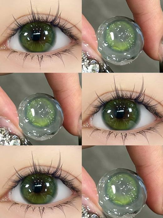 liliyacon日抛6片 ·青涩橄榄· 14.5mm白狮参考着色中等直径  日抛6片装 商品图1