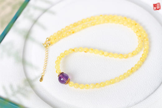 蜜蜡项链，珠径4.5mm 商品图2