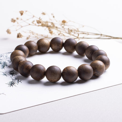 xy0415，13.5mm沉香素串单圈 商品图9