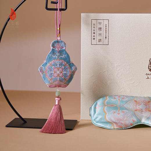 SAINTJOY/上久楷礼盒  清荷静涟  宋锦香囊SPS24J09 真丝眼罩SPS24W05 商品图2