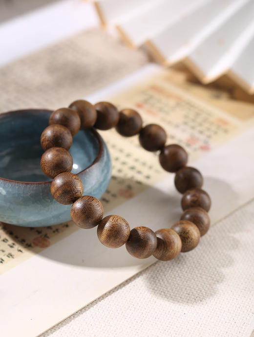 【天然绿棋楠沉香手串-素珠款】众香之魁 木中舍利｜品质严选 产地直发 商品图1