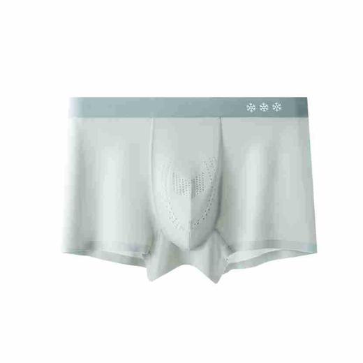 【裆下清风❗薄款人参枸杞内裤】3D立体剪裁无侧缝防夹臀，薄款人参枸杞内裆部，凉感通风透气不闷，网孔冰丝男士内裤男生四角无痕透气平角裤QQ 商品图12