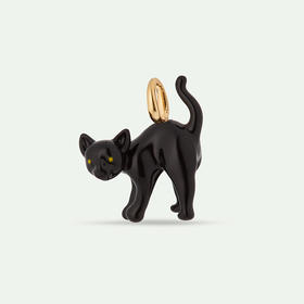 在途4周到｜Les Nereides-Black cat charm-神秘小黑猫 吊坠［法国设计师］