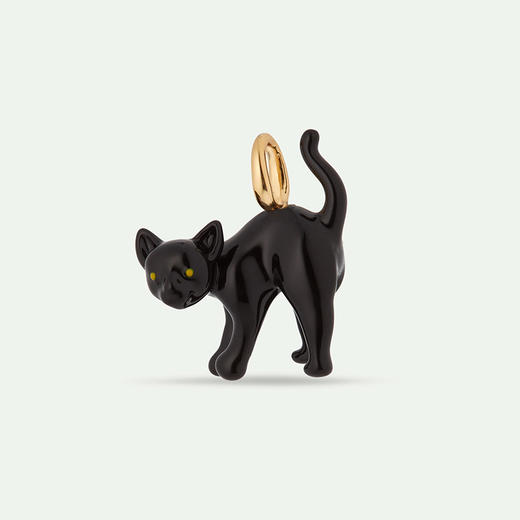 在途4周到｜Les Nereides-Black cat charm-神秘小黑猫 吊坠［法国设计师］ 商品图0
