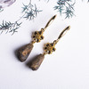 xy0419，沉香耳坠砂金镶嵌 商品缩略图2