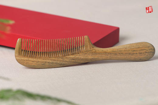 绿檀木梳【丝语】 商品图3
