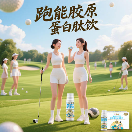 跑能胶原蛋白肽饮60毫升/运动后恢复饮/赛后2支快速修复/日常早晚各1支/肌肤骨骼肌腱快速修复 商品图1