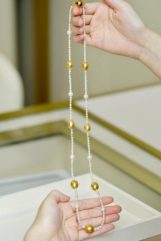 海水珍珠项链毛衣链 商品图4